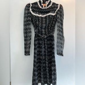 Black & White Vintage Prairie Dress